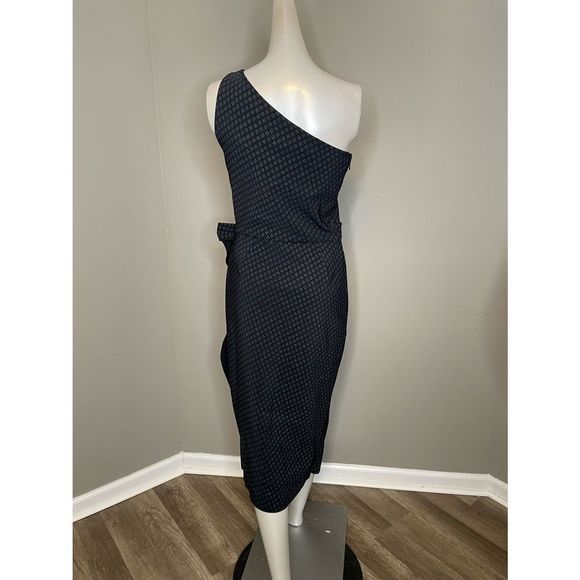 NWT Chiara Boni La Petite Robe Nihal Printed One-Shoulder Dress Size 6 $750 - Picture 8 of 10